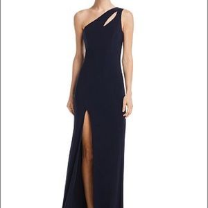 Stunning, Navy, one-shoulder gown